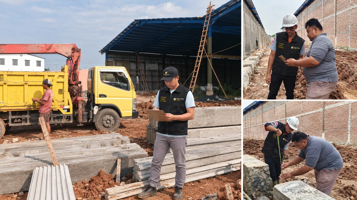 Pengecekan panel dan pengiriman ke lokasi